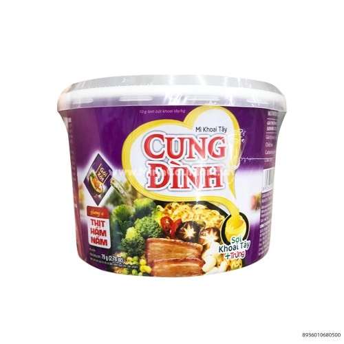 Mì Tôm Cung Đình Hương Vị Thịt Hầm Nấm Bát 80Gr 